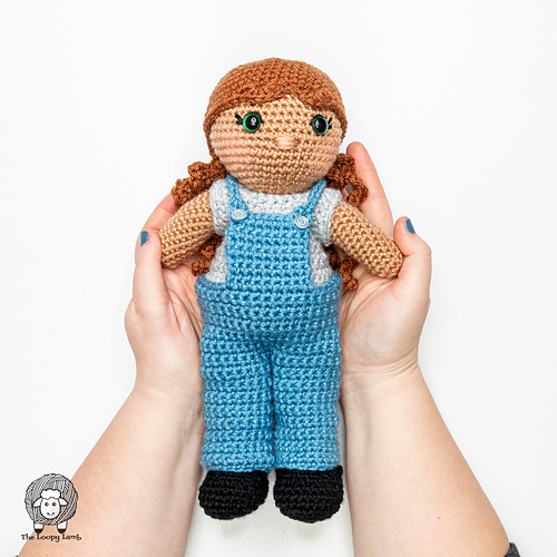 Crochet Doll Overalls - Ashley Parker