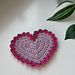 Heart Coaster pattern 