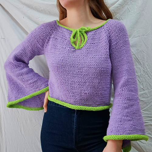 Ravelry: Pervinca Sweater Top pattern by Arianna Borgo