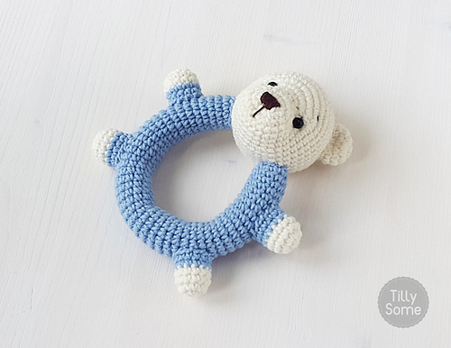 Ravelry: Teddy Bear Baby Rattle pattern by Natalya Birina