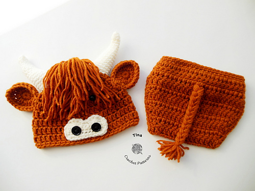 Highland Cow Baby Set