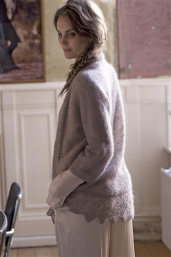 1412-15 jakke strikket på tvers - Sandnes Garn