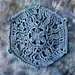 Lavenham Blue Hexi and Half Hexi pattern 