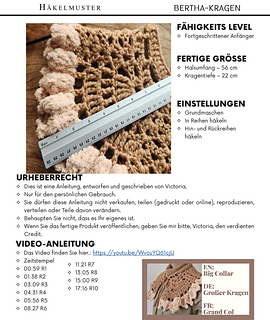 Step-by-step German crochet pattern pages with professional charts and diagram