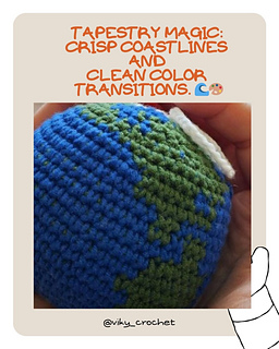 A "Rocky" inspired amigurumi Earth from Project Hail Mary, showcasing a geometric crochet sphere and advanced color changes.