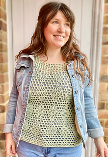 crochet diamond summer top