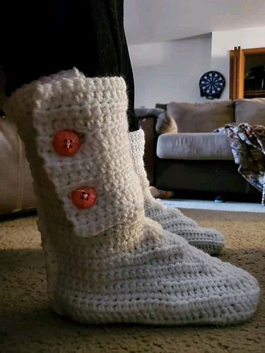 Crochet Adult Boots / Slippers - Sulaimon Toyyibah