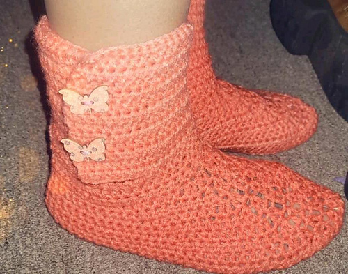 Crochet Adult Boots / Slippers - Sulaimon Toyyibah