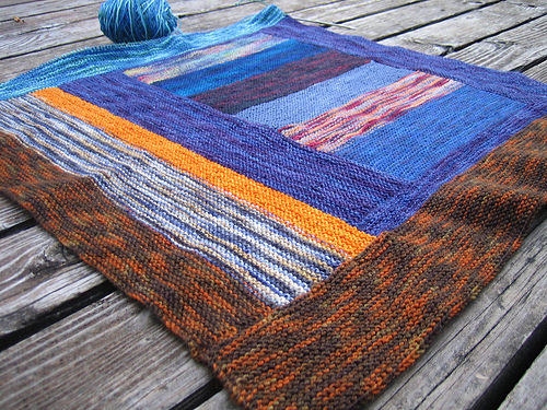 Itty Bitty Sock Yarn Bits Blanket photo 1