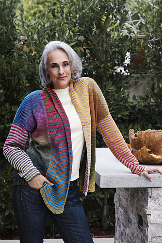 Ravelry: 6800J Cotonella Striped Cardigan pattern by Barry Klein