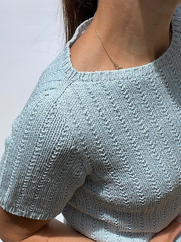 Sommerfuglstrikk Tee - Trine knitwear