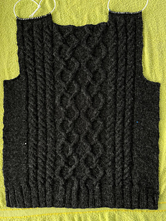 Back, washed & blocking.