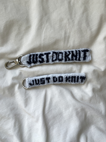 just do knit keyring
