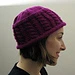 Magenta Cabled Hat pattern 