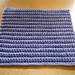 Simple Ridged Washcloth pattern 