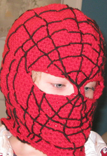 Spiderman maske balaklava lue - 2Crochethooks