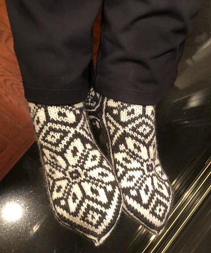 Russesokker i Selbumønster - bytypogoddess