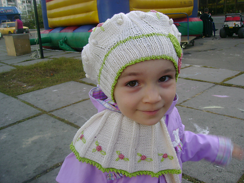 White Bobbled Girl Set photo 1