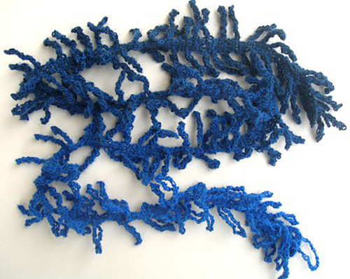Shawl in coral crochet/Korallvirkad schal photo 1