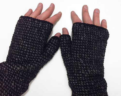 Varme fingerløse vanter - Ina Frimannslund