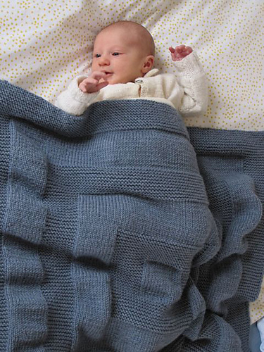 Concentric Squares Baby Blanket photo 2