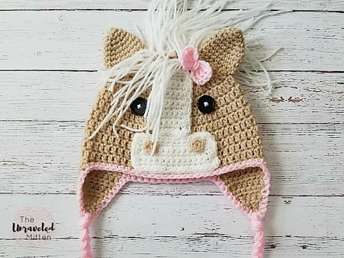 85 Free Crochet Farm Animals Patterns 35 Callie Horse Hat Free Crochet Pattern