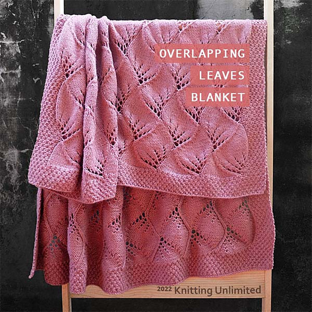 Ravelry Overlapping Leaves Blanket pattern by KnittingUnlimited