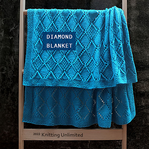 Ravelry Diamond Lace Blanket pattern by nalhcib