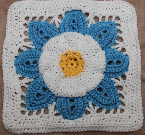 Purifying Puritans 12" Afghan Block/Tutorial photo 9