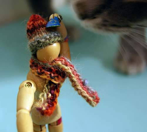 Miniature Hat and Scarf - Fingering Weight photo 1