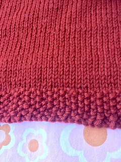 Seed stitch border