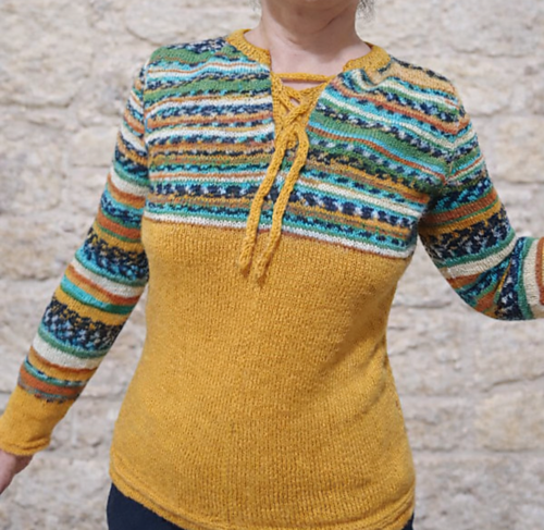 Sock Yarn and Mustard Henley