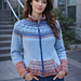Blue Orange Zipped Cardigan pattern