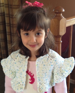 Ravelry: Girls Cotton Summer Shrug pattern by Dz Crochet Creations