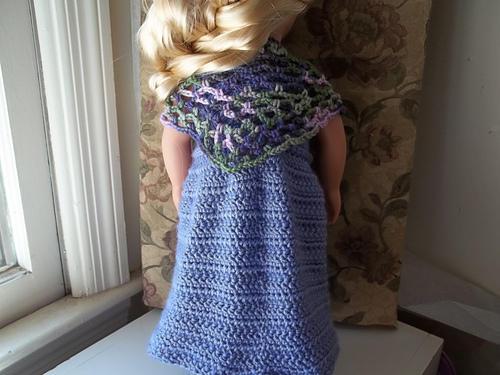Evening Dress w/Shawl- 18" Doll photo 4