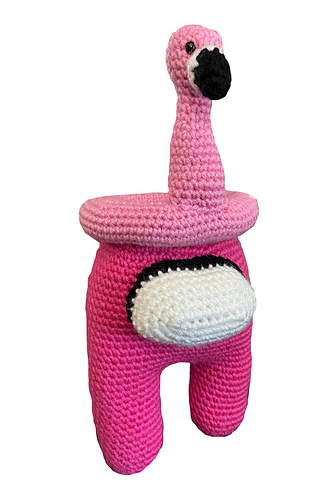Pink Among Us med Flamingo Flytende Lue - VirGigi Designs