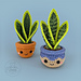 Snake Plant Cutie pattern 