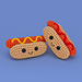 Hot Dog Cutie pattern 
