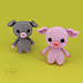 Pig Pocket Pet pattern 