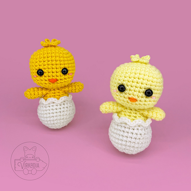 85 Free Crochet Farm Animals Patterns 52 Chick Pocket Pet Free Crochet Pattern