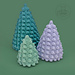 Minimalist Crochet Christmas Tree Set pattern