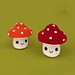 Mushroom Cutie pattern 
