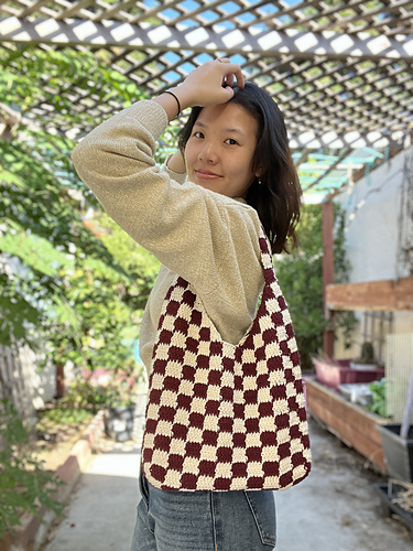 Rutete Tote-veske - Viv Crochets