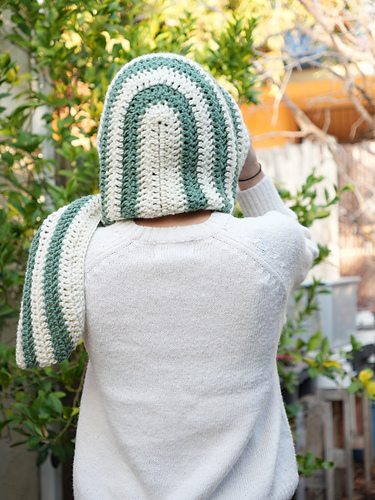 Genser med hette og skjerf - Viv Crochets