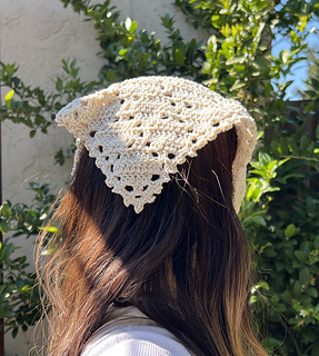 【VARZAR】VARZAR Crochet Lace Bandana (2color)☆公式☆ VARZAR Crochet Lace Bandana / Brown - VARZAR | 60% - Asian
