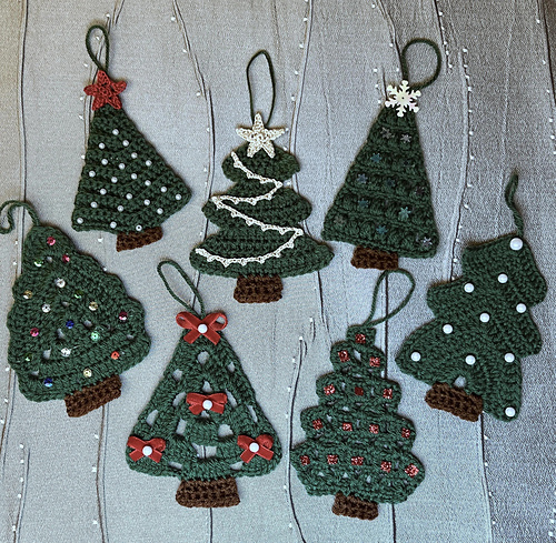 Flat Tree Ornaments