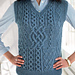 #10 Patchwork Cable Vest pattern 