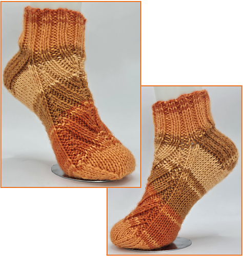 No Math Cascading Rib Sock Kids Large