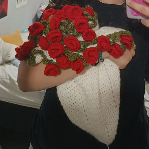 Flower bouquet blanket