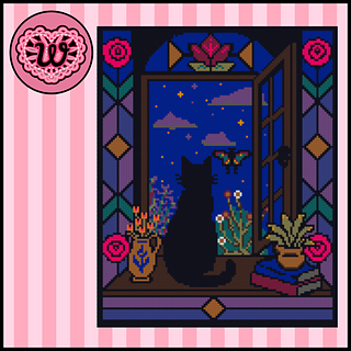 Midnight Views Tapestry Crochet Wall Hanging Decor Pattern